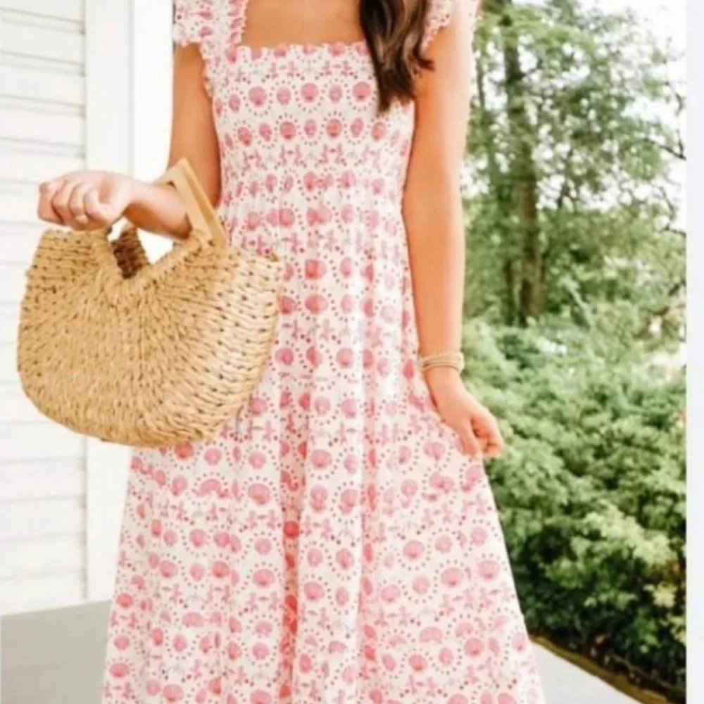 Hill House Pink Floral Dress - Picture 1 of 3